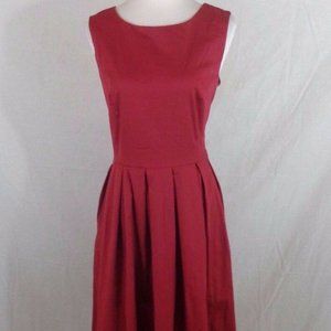 BOFLYYANG WOMENS SLEEVELESS FIT & FLARE DRESS New